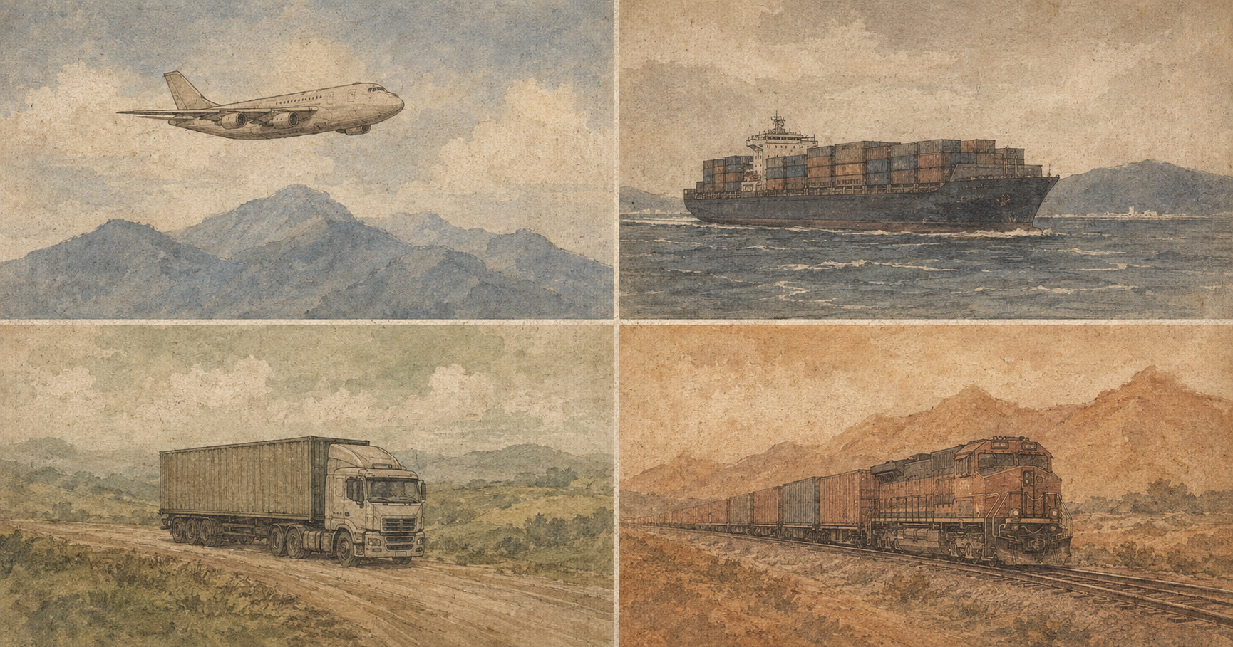 Air, Sea, Land or Railway — How to Choose the Right Transport Method for Your Needs